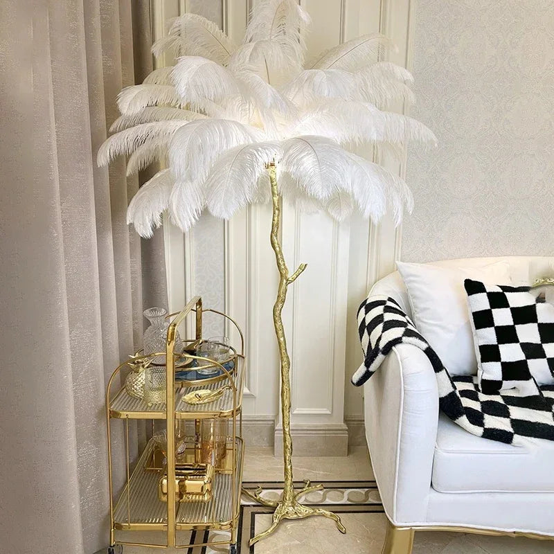 lmpadaire plume salon 